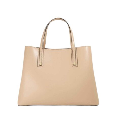 Deave Basket Weave Tote Bag One Size Taupe Print Dune London