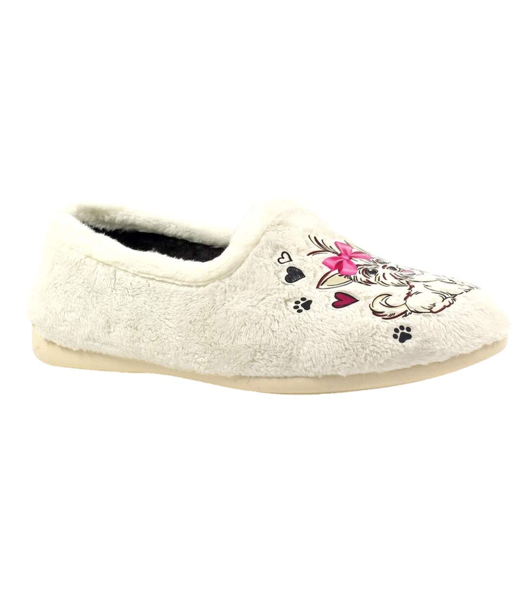 Chaussons escape femme blanc Lazy Dogz-1