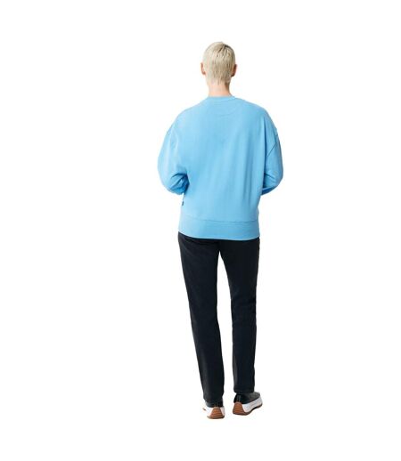 Unisex adult kruger recycled cotton crew neck relaxed fit sweatshirt tranquil blue Iqoniq