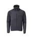 Mens Customised Striped Fleece Jacket Dark Navy Mascot-1