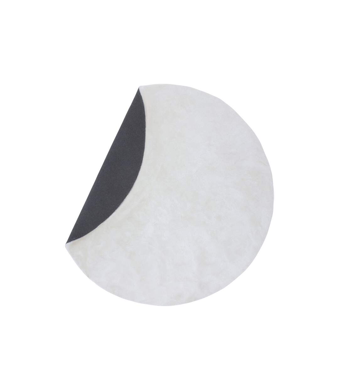 Tapis Rond Uni Blanca 200cm Blanc-2