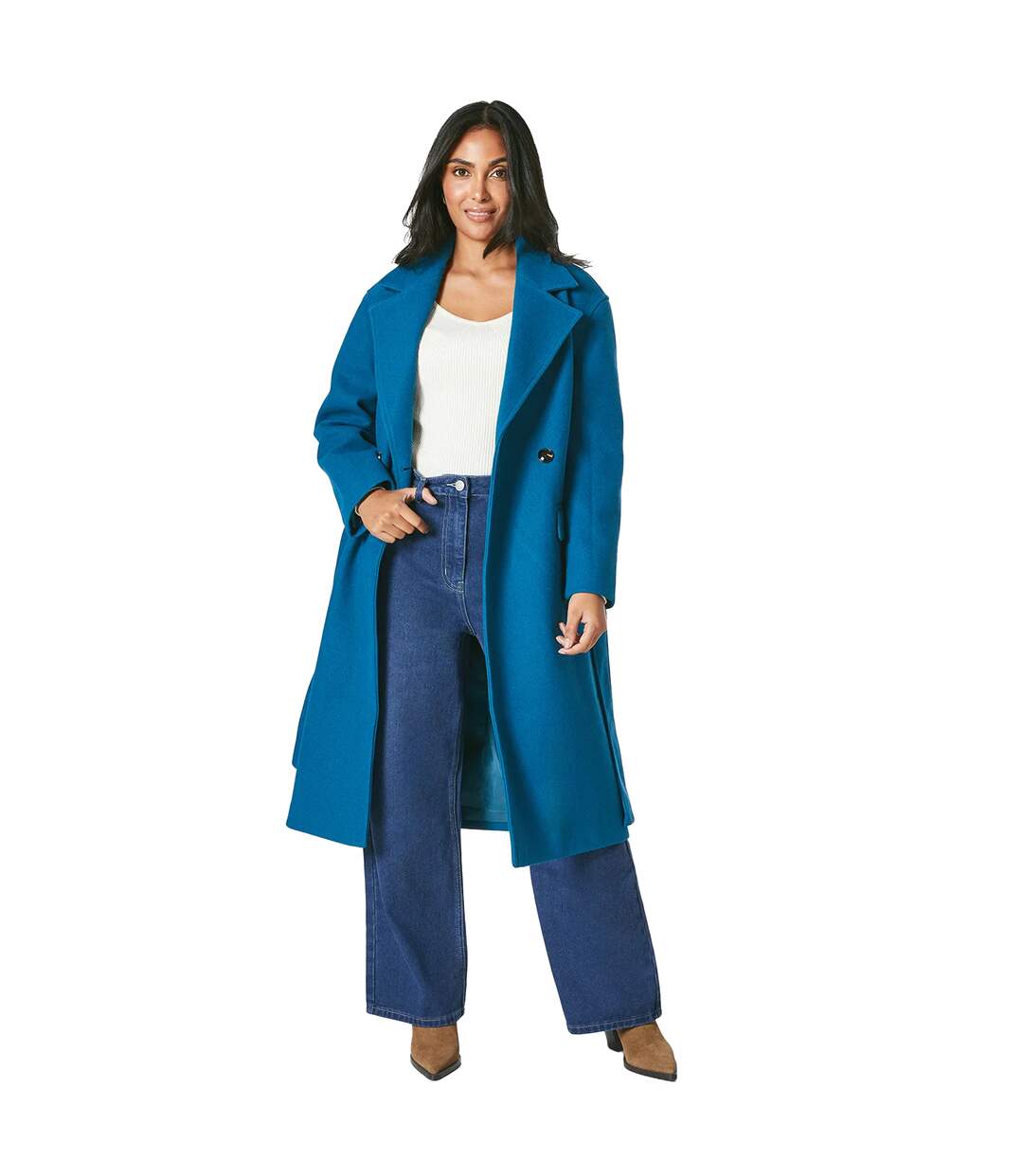 Manteau femme bleu pétrole Principles