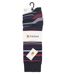 Farah - 5 Pack Mens Thin Breathable Classic Patterned Soft Top Office Cotton Dress Socks