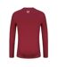Haut Thermique Manches Longues Motif/style Central Homme Bordeaux Sondico-2
