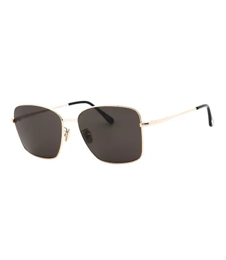 Womens/ladies Ft0953-d Shiny Sunglasses One Size Rose Gold Black Tom Ford