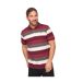 Polo Motif/style Rayé Hadley Homme Bordeaux Bewley & Ritch-2