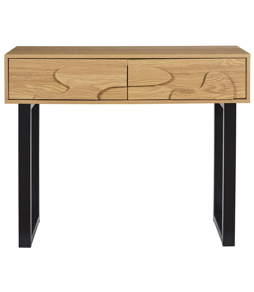 Console 2 tiroirs CALYPSO - Beige-3