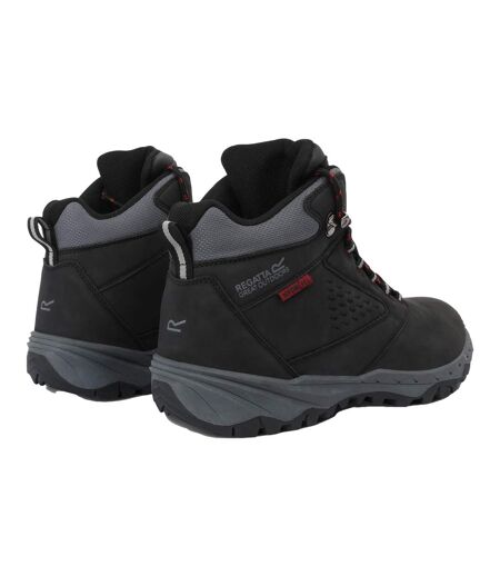 Bottines De Marche Amble Homme Noir Rouge Regatta