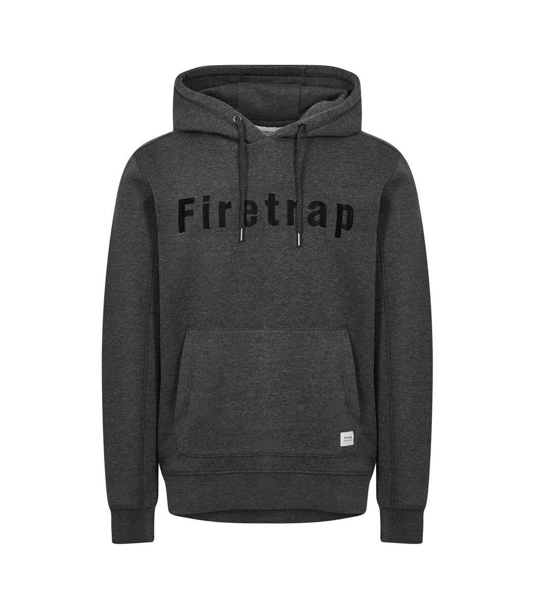 Sweat À Capuche Motif/style Graphique Homme Charbon Chiné Firetrap-2