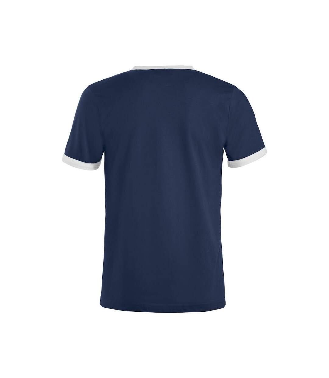 T-shirt Nome Adulte Bleu Marine Blanc Clique-2