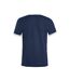 T-shirt Nome Adulte Bleu Marine Blanc Clique-2
