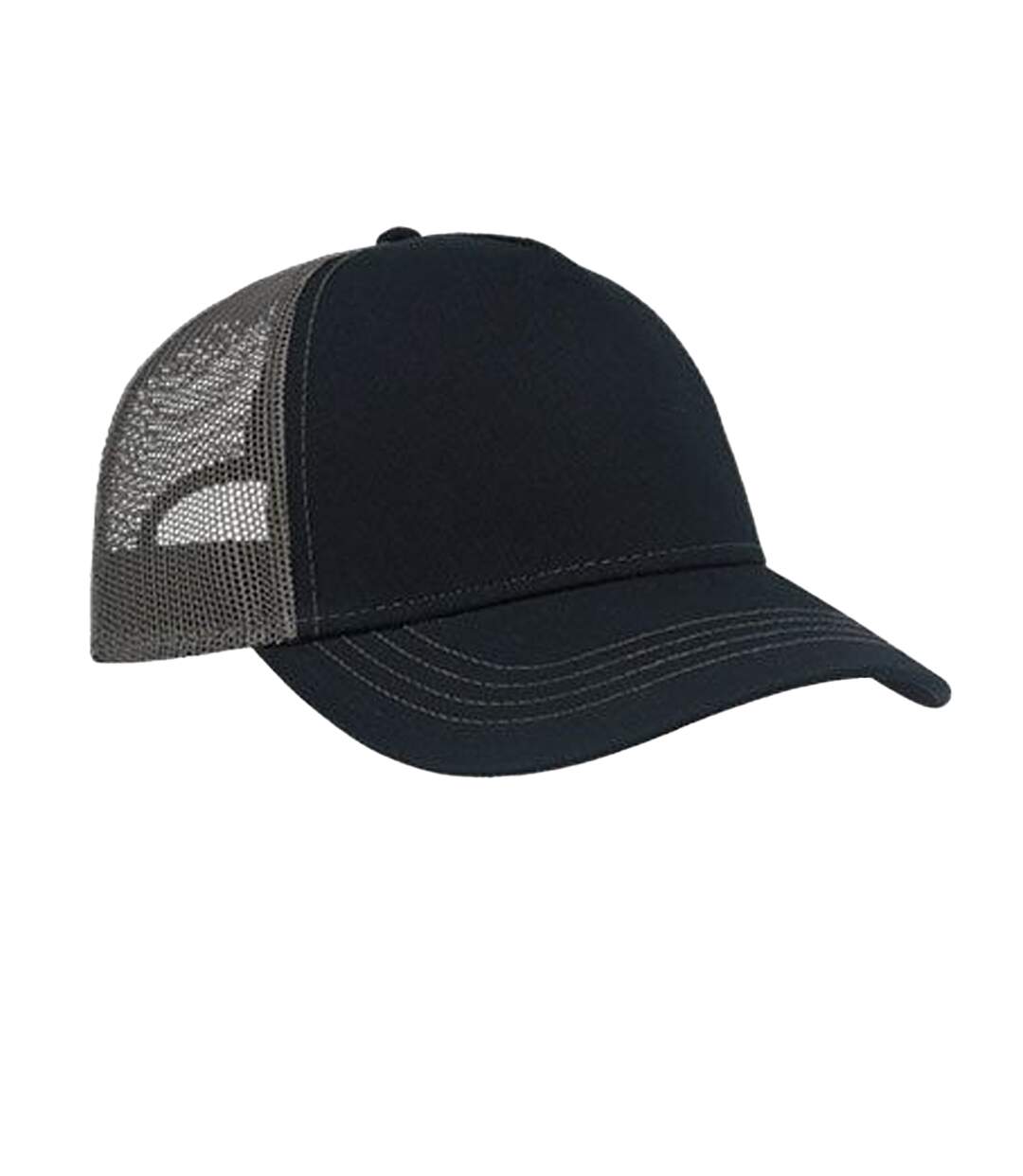 Casquette Trucker Rapper Bleu Marine Gris Foncé Atlantis Headwear-1