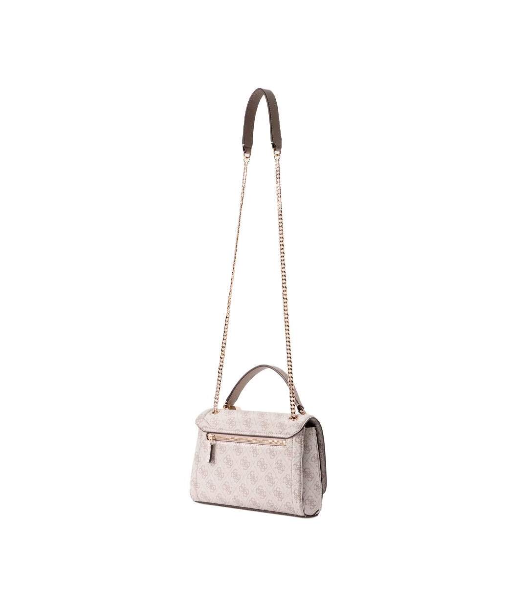 Sac à bandoulière blanc/beige femme guess noelle-2