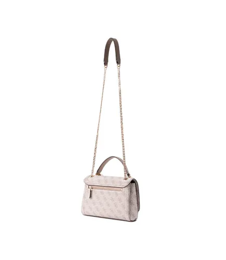 Sac à bandoulière blanc/beige femme guess noelle