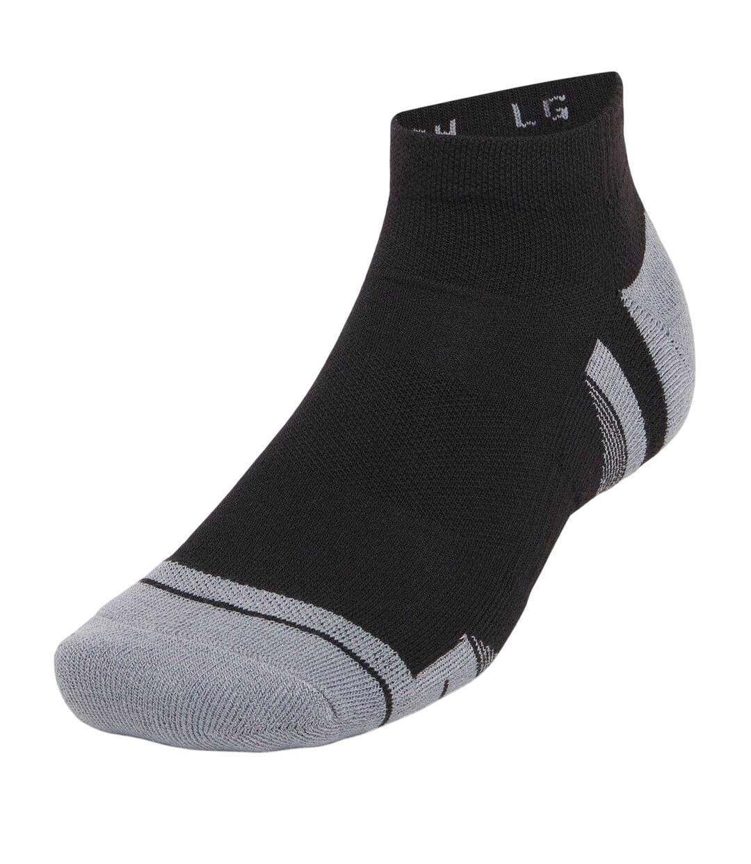 Pack Of 3  Unisex Adult Performance Tech Ankle Socks  Black Grey Under Armour-3