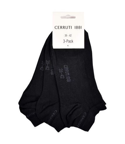 Chaussettes homme CERRUTI 1881 Confort et qualité -Assortiment modèles photos selon arrivages- Pack de 6 paires SNEAKERS CERRUTI Noir