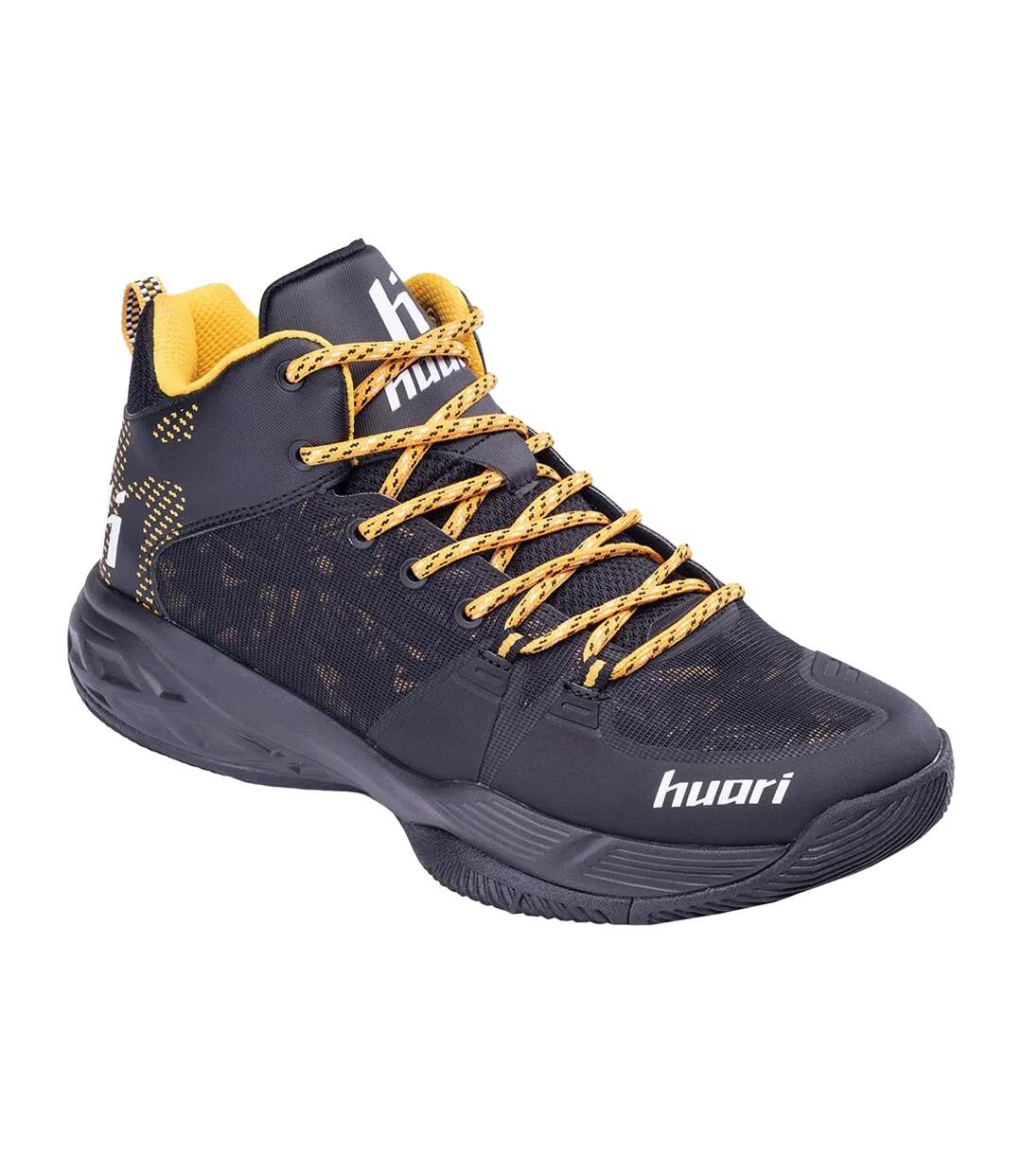 Chaussures De Basket Ardan Homme Noir Jaune Huari-1