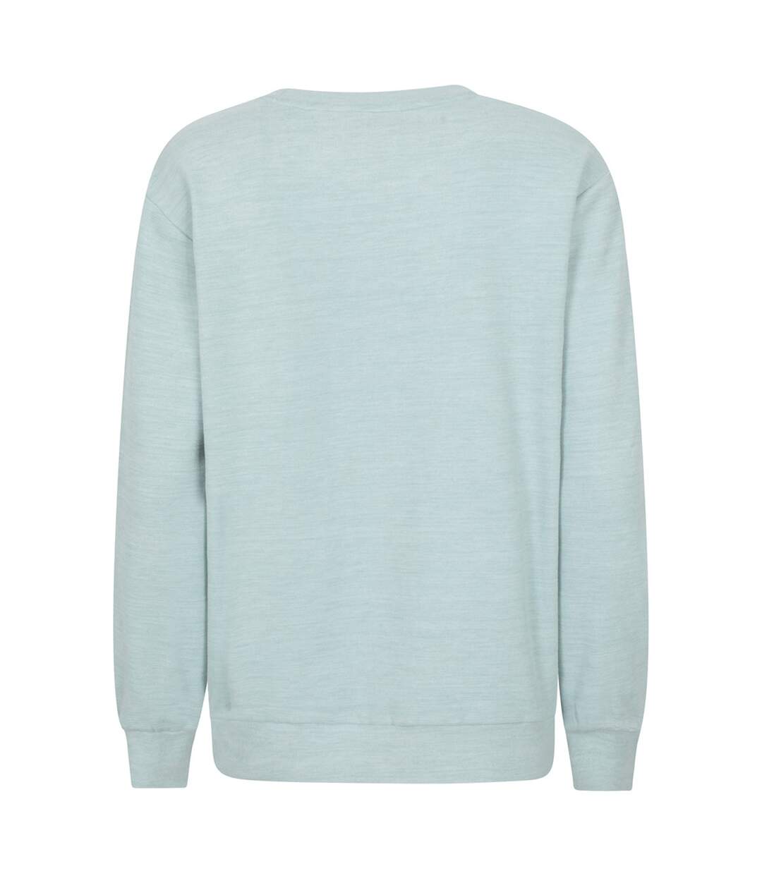 Womens/ladies Strath Melange Supersoft Sweatshirt Pale Green Mountain Warehouse-3