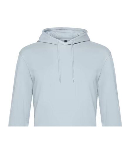 Sweat À Capuche Motif/style Uni Homme Bleu Ciel Pur B&C