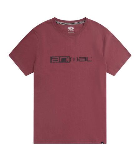 Animal - T-shirt JACOB - Homme (Bordeaux) - UTMW1795
