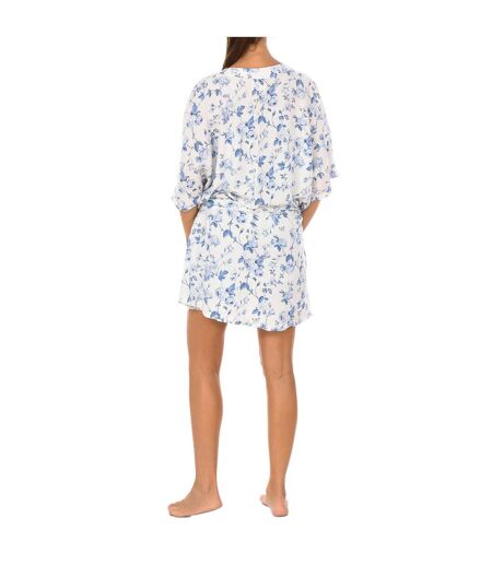 Women's robe short sleeve adjustable with drawstring JJBCH0320 woman