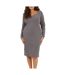Robe Mi-longue Femme Ardoise Brave Soul-2