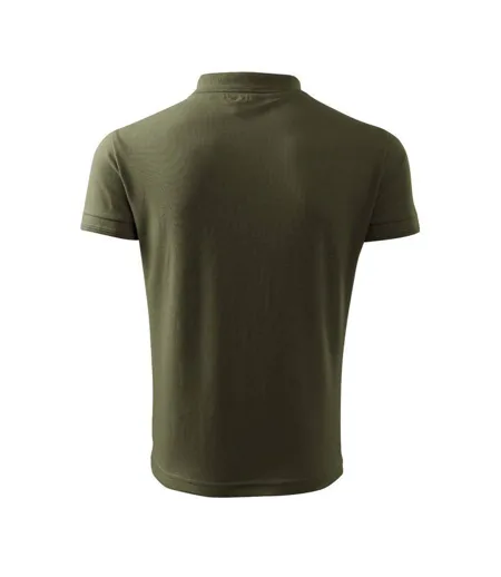 Polo Homme Marron Vert Malfini