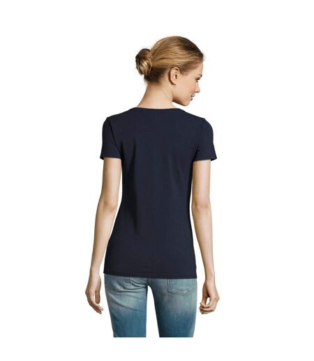 T-shirt Millenium Femme Bleu Marine Français SOLS