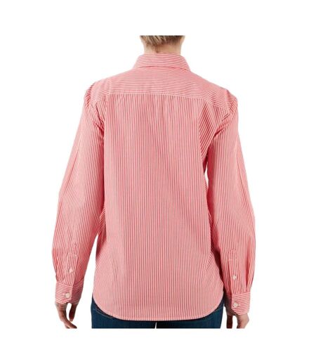 Chemise rayure rouge femme tommy hilfiger pinstripe - l