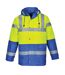 Portwest Mens Contrast Hi-Vis Winter Traffic Jacket (Yellow/Royal Blue) - UTPW775