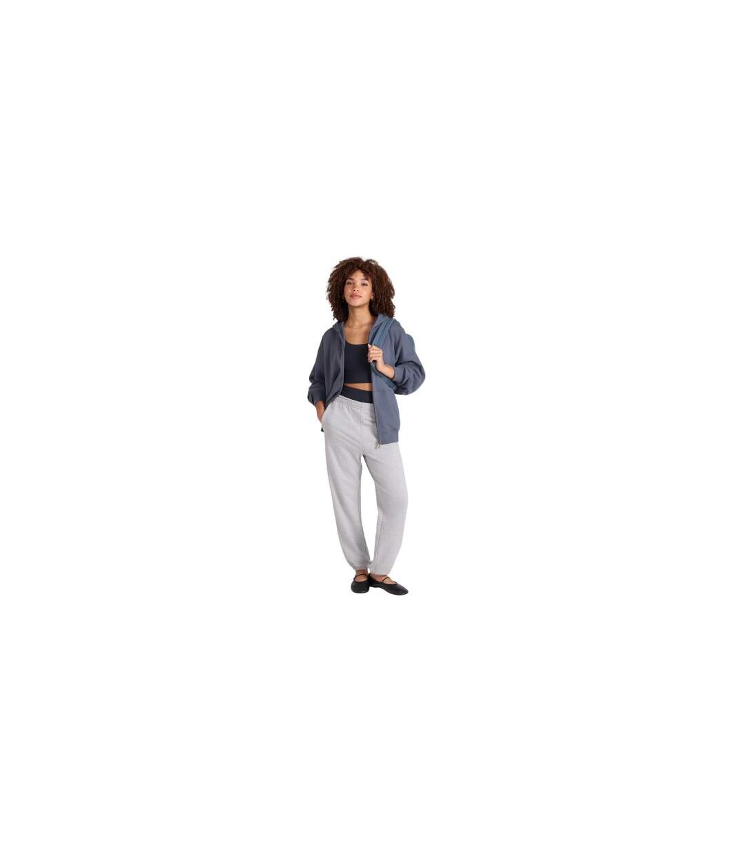 Womens/ladies Idol Full Zip Hoodie Blue Animal-1