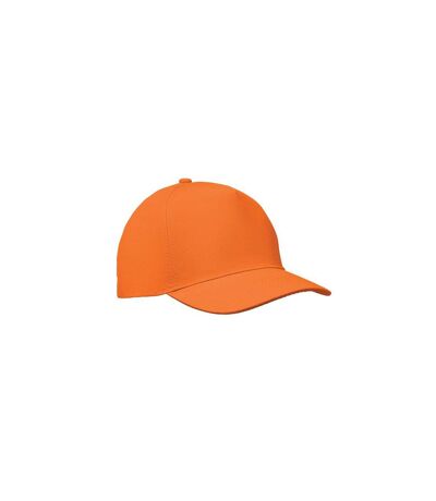 Sunny 5 Panel Baseball Cap Orange MidOcean