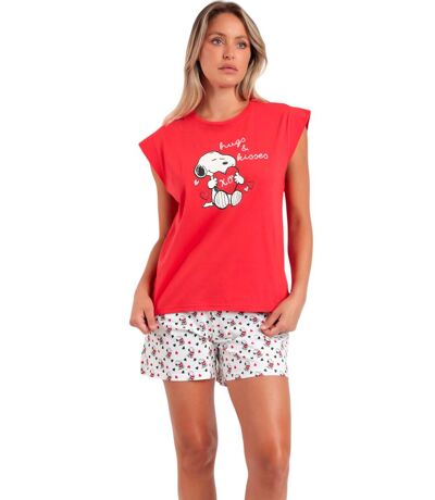Pyjama short t-shirt Peanuts In My Heart Admas