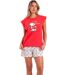 Pyjama short t-shirt Peanuts In My Heart Admas-1