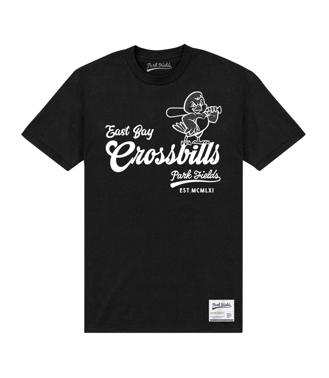 T-shirt crossbills adulte noir Park Fields