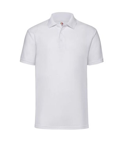 Polo 65/35 homme blanc Fruit of the Loom