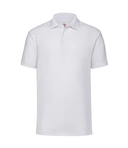 Polo 65/35 homme blanc Fruit of the Loom