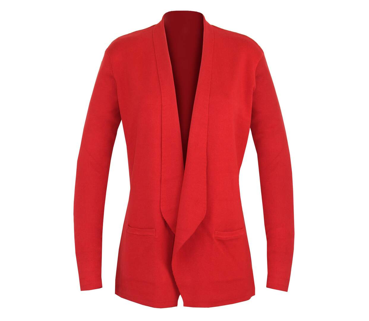 Gilet Blazer Femme Rouge PULF2005C Élégance et Confiance-2
