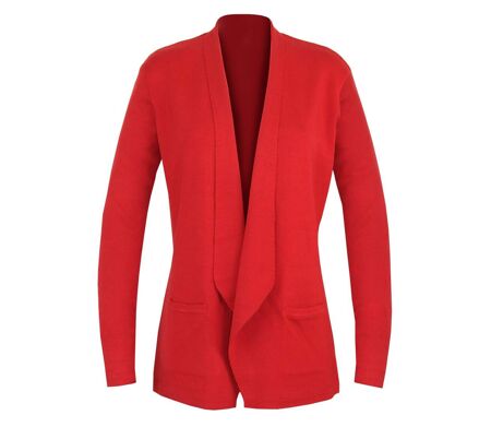 Gilet Blazer Femme Rouge PULF2005C Élégance et Confiance
