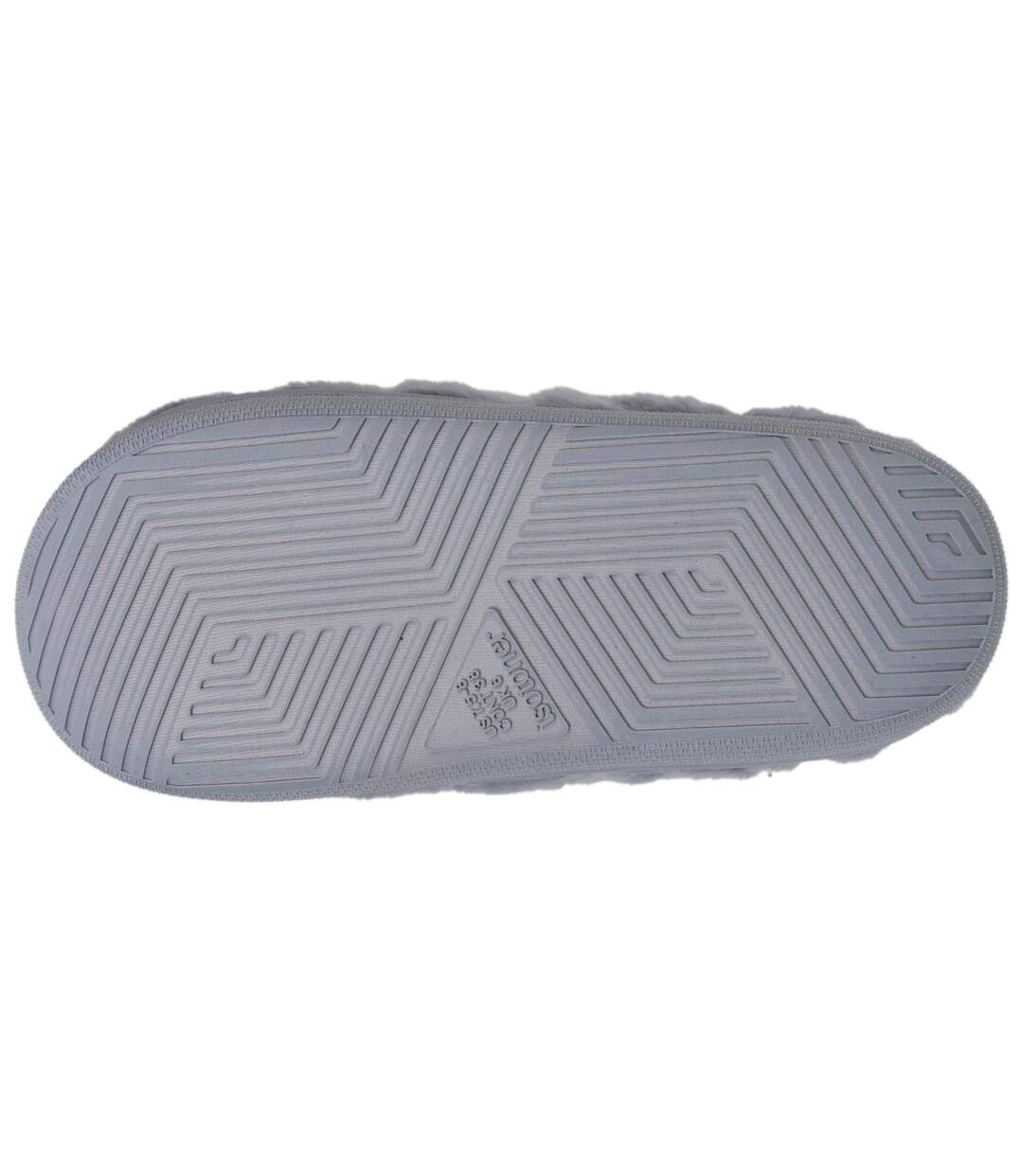 Isotoner Chaussons Mules femme semelle bloup confort-4
