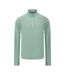 Mens Quarter Zip Long-sleeved Tracksuit Top Green Karrimor-1
