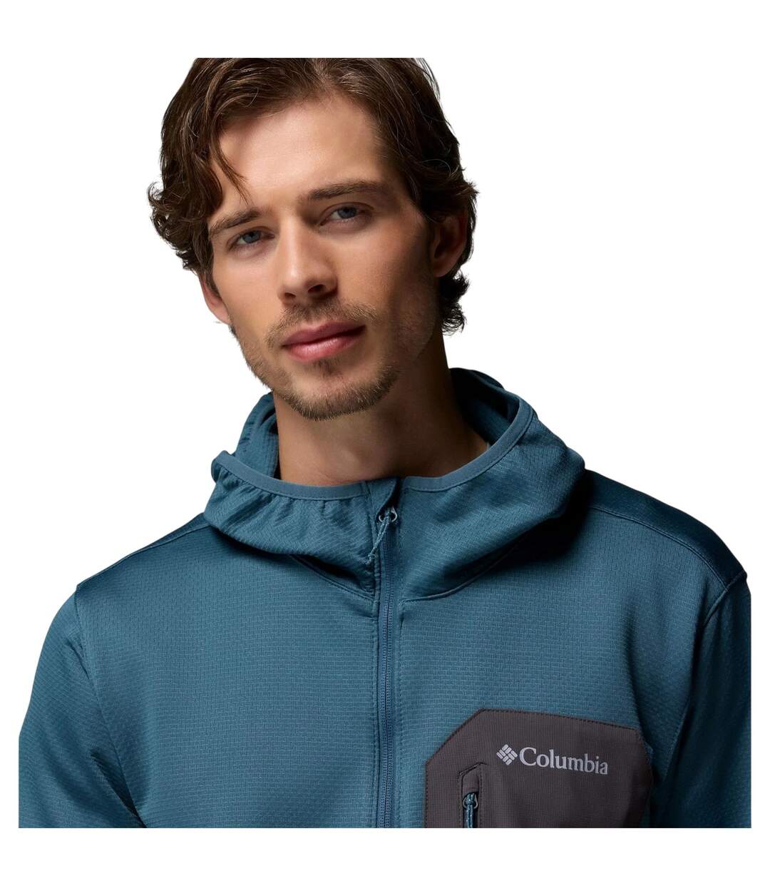 Mens Tall Heights Fleece Jacket Blue Columbia-4