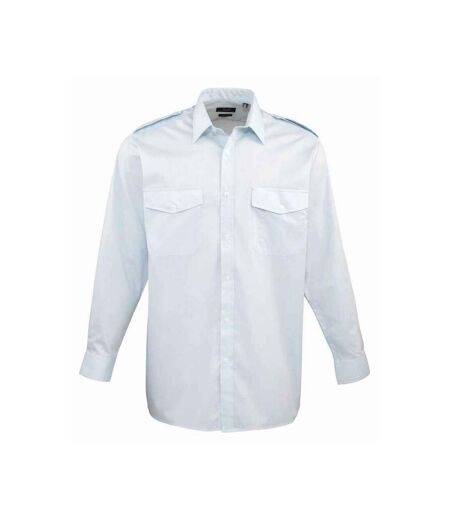 Chemise Pilote Homme Bleu Clair Premier
