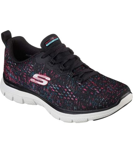 Skechers Womens/Ladies Appeal 4.0 - Vivid Spirit Flexible Sneakers (Black/Light Pink) - UTFS10233