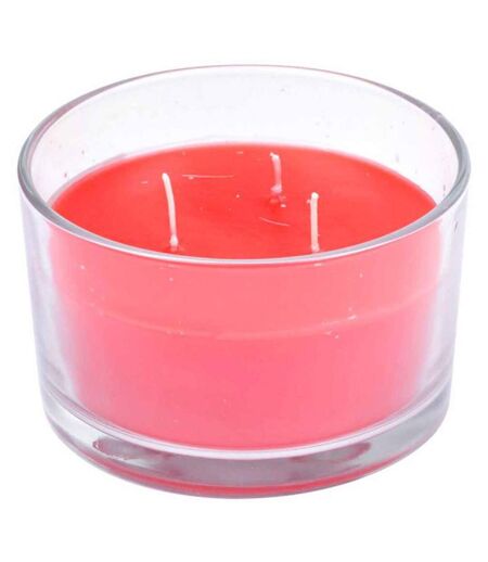 Bougie Parfumée 3 Mèches Essentiel 13cm Fraise