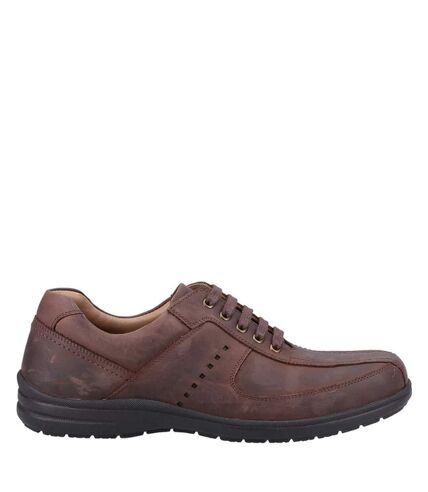 Fleet & Foster Mens Bob Leather Casual Shoes (Brown) - UTFS9888