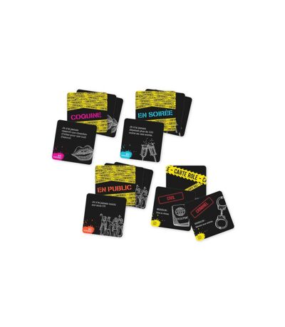 Jeu à Boire 60 Cartes Confidentiel 8cm Noir