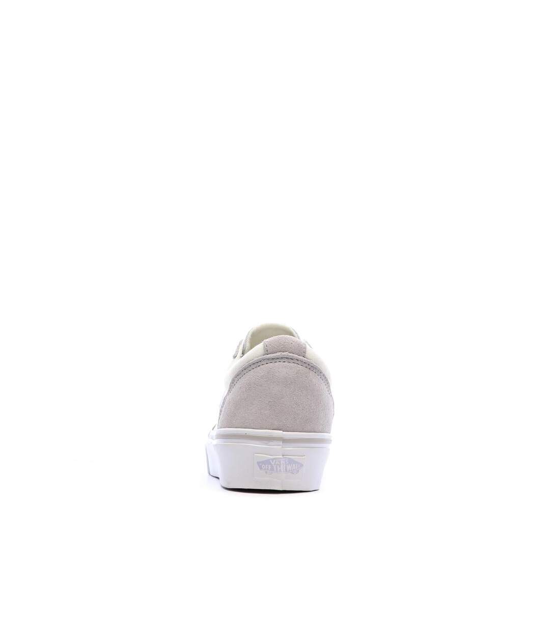 Baskets beige femme vans ward platform-3