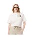 T-shirt Style Fleur Femme Blanc Lacoste-1