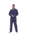Ensemble De Pyjama Long Motif/style À Carreaux Homme Bleu Rouge Keanu-1